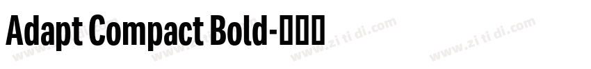 Adapt Compact Bold字体转换
